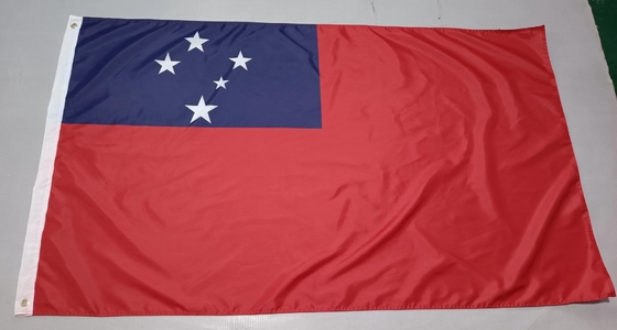Πολυεστερική σημαία χώρας της Σαμόα 3X5ft CMYK Έγχρωμη Εθνική Σημαία της Σαμόα
